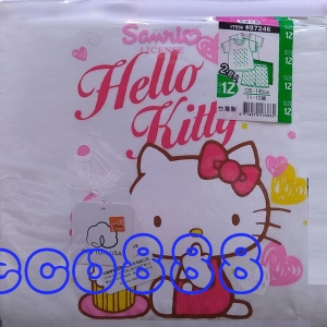 華美小舖-[主動開發票購物有保障] 女童 卡通人物(Hello Kitty) 短袖居家套組 無螢光劑 純棉(尺寸：12)(身高135-145公分 11-12歲) 2入/組 免運費 壹組價