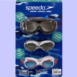 華美小舖-[主動開發票購物有保障] SPEEDO 青少年泳鏡3入組 免運費 壹件價