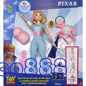 華美小舖-[主動開發票購物有保障] Disney 皮克斯 TOY STORY 牧羊女公仔 關節可彎曲 褲裝 裙裝各一套變裝迅速 附件(含肩上裝飾娃娃, 遮陽帽, 梳子,神杖各一) 免運費 壹盒價