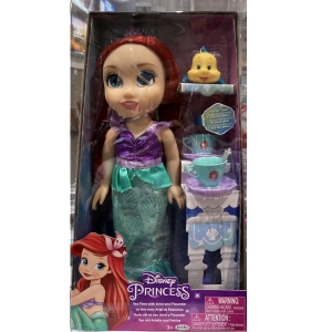 華美小舖-[主動開發票購物有保障]  DISNEY TODDLER Q版公主含造型配件 適3歳以上 通過國家安全認證玩具檢測 免運費 壹件價