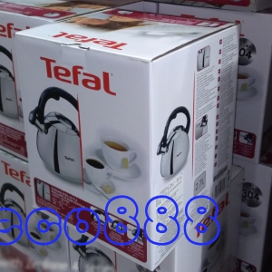 華美小舖-[主動開發票購物有保障] TEFAL 不鏽鋼笛音壺 2.7公升 響笛提示功能 鏡面抛光質感 流線型把手設計 電木把手好握不燙手 適用任何爐具含電磁爐 貳件/組 免運費 壹組價