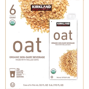 華美小舖-[主動開發票購物有保障]  美國進口 KIRKLAND 有機燕麥飲 946毫升*6盒/箱 免運費 壹箱價