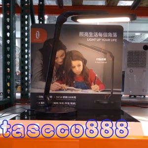 華美小舖-[主動開發票購物有保障] TAOTRONICS LED四軸可旋轉LED檯燈TT-D27 四段調光 輕巧方便 燈頭燈臂均可旋轉 5V 1A便捷USB充電 四種色溫模式(3000-6500K)五段亮度調節 一小時計時器  免運費 壹組價