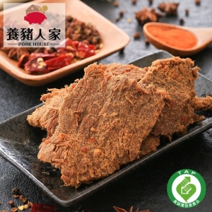 登鼎生活館《品冠‧養豬人家》五香豬肉乾220g