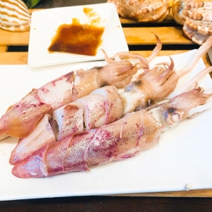 【老張鮮物】澎湖無墨熟小管/冰卷 5包組 共20-35隻裝(300g±10%/包)