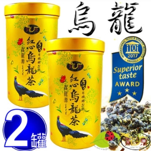 米其林三星【鑫龍源有機茶】有機紅心烏龍青茶2罐組-（100g/罐 ） 附提袋 - 有機轉型期-冬茶鮮摘-台灣茶-《國際、大陆港澳配送-選離島宅配》詳見國際配送說明●台澎金馬(一般宅配)