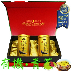 米其林三星【鑫龍源有機茶】有機烏龍青茶葉禮盒2罐組（100g/罐）-附提袋-龍源茶品-《國際、大陆港澳配送-選離島宅配》詳見國際配送說明●台澎金馬(一般宅配)
