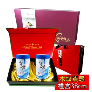 【龍源茶品】梨山特選手採高冷青烏龍茶葉2罐禮盒組(150g/罐-共300g/高山茶無焙火/茶几茶壺茶几泡茶/可冷泡茶)