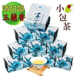 【龍源茶品】阿里山芝蕊甘雅高山冷香烏龍茶葉10包組/無焙火(50g/包-共500g/附提袋/可茶几泡茶冷泡茶)