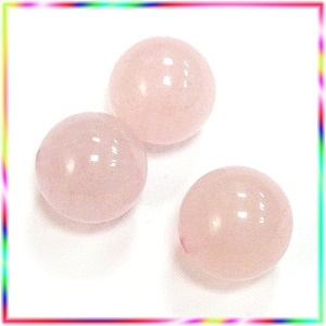 UF369天然粉晶圓珠