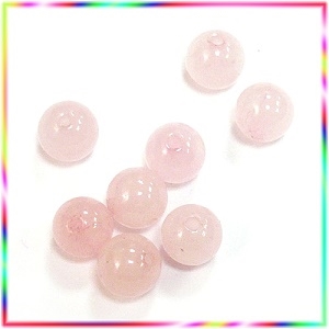 UF357天然粉晶圓珠