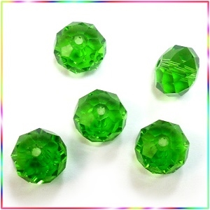 UB593水晶玻璃扁珠(轉運珠)