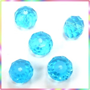 UB595水晶玻璃扁珠(轉運珠)