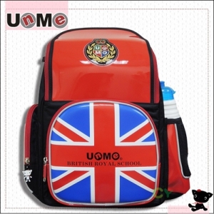 【UnMe】鏡面英格紋後背書包 / 蘋果紅+UnMe格紋筆袋◤這樣買就對了◢~~商品熱銷搶便宜↘現正熱賣中