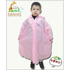 【Sanho】長頸鹿兒童雨衣/ 粉紅色(S_120~129cm)◢~~11/30商品搶便宜↘75折起熱賣中