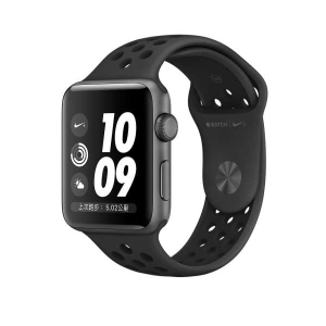Apple Watch Series 2 智慧型手錶 (42mm) /A , 42公釐 太空灰色鋁金屬錶殼搭黑色 Nike 運動型錶帶 (MNYY2TA/A)