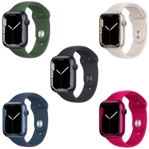 Apple Watch S7 GPS ，45mm 鋁金屬錶殼 搭配 運動錶帶 _ 台灣公司貨