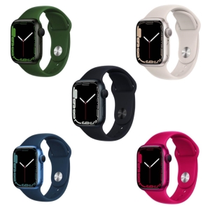 Apple Watch S7 GPS，41mm 鋁金屬錶殼 搭運動錶帶 _ 台灣公司貨 ＋ 贈
