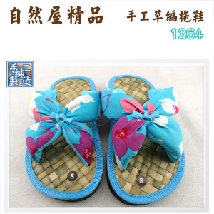 【自然屋精品】兒童草編拖鞋 自然涼鞋 拖鞋 草編拖鞋 夾腳拖鞋 海灘拖鞋 藤編拖鞋 Slippers (現貨)-1264