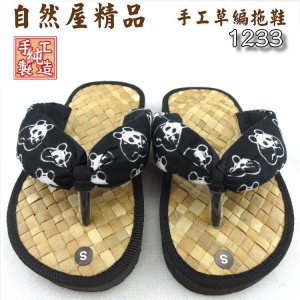 【自然屋精品】兒童草編拖鞋 自然涼鞋 拖鞋 草編拖鞋 夾腳拖鞋 海灘拖鞋 藤編拖鞋 Slippers (現貨)-1233