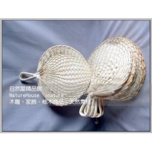 【自然屋精品】 扇子 草編扇子 草編扇 草編涼扇 草編贈品 藤編扇 自然扇 巴里島風編織扇 手工藝品 Handmade