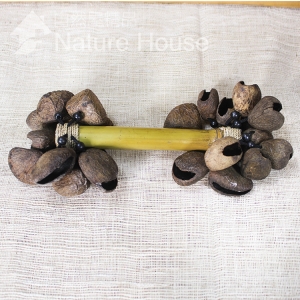 【自然屋精品】野豆手搖鈴，天然野豆沙鈴，南美，印尼，非洲傳統樂器，手搖鈴，沙鈴，Marakas