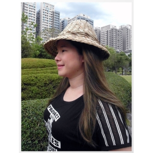 【自然屋精品】草編帽子 手工草帽 涼帽 手工編織帽子 自然編織帽子 自然風 遮陽帽