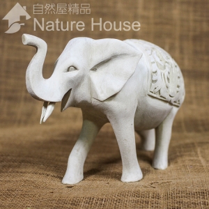 【自然屋精品】 小象 大象 原木大象 木雕動物 木雕大象 自然風 巴里島 手工 藝品 精品 裝飾 Elephant 10