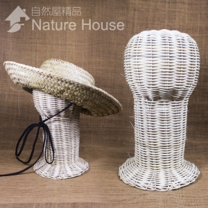 【自然屋精品】藤編 籐編 帽子展示座 展示座 展示架 展示台 帽子 天然 手工 - 藤編帽子展示座