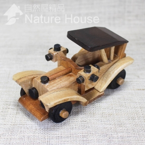 【自然屋精品】木製老爺車C 木製仿古車 木製仿古跑車 手工藝 模型車 汽車 玩具 Wooden model car