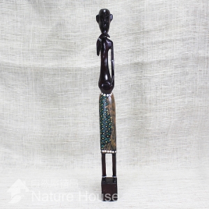 【自然屋精品】木製彩繪非洲人偶E款 手工 自然風 家庭擺飾 居家布置 裝飾 African doll