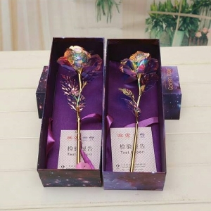 24K金箔玫瑰花束禮盒(不帶燈)