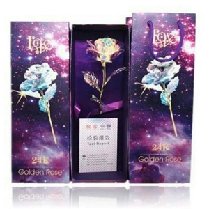 24K金箔玫瑰花束禮盒(帶燈)