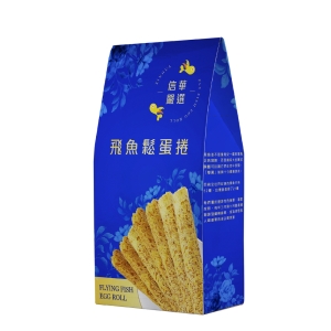 【信華農特產】飛魚鬆蛋捲 144公克(2入*4包)/盒