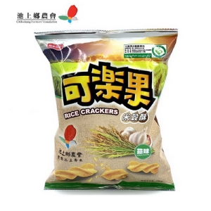 【池上鄉農會】可樂果米穀酥-蒜味 72公克/包