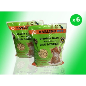 翡翠綠茶松木屑貓砂 8L - 6包　抗菌除臭力強