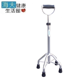 耀宏醫療用柺杖(未滅菌)【海夫健康生活館】YH127-2 鋁合金四腳拐杖 U型中爪