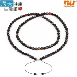 【恩悠數位x海夫】108顆 黑色 能量珠 項圈