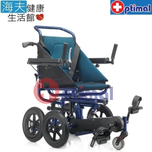 特瑞機械式輪椅(未滅菌)【海夫健康生活館】Optimal Medical 復健型 腳踏 避震 輪椅(OP-PW412)