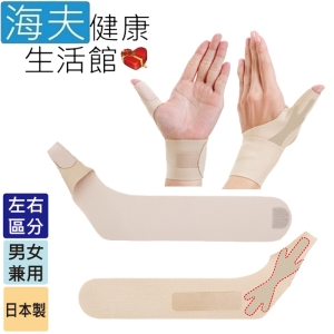 百力肢體裝具(未滅菌)【海夫健康生活館】ALPHAX NEW醫護拇指護腕固定帶 1入 日本製(膚色)