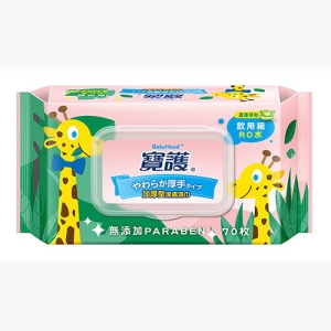 寶護 加厚型潔膚嬰兒濕巾 (70抽)*3包