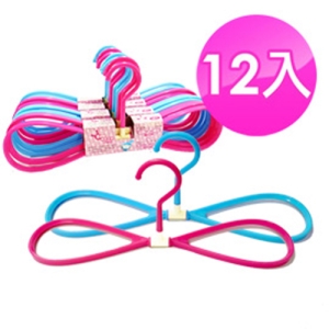 【9store】8字型速乾多用途衣架12入