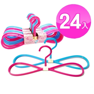 【9store】8字型速乾多用途衣架24入