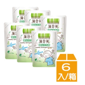 【9store】蒲公英環保洗衣精補充包1800g*6包