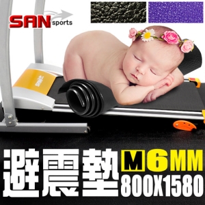 【SAN SPORTS】80x158[6MM]多功能跑步機地墊 C020-600 (吸震墊避震墊防震墊.止滑墊防滑墊.運動墊瑜珈墊.減震墊吸音墊)