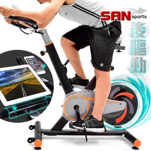 【SAN SPORTS 山司伯特】美式後驅動13KG飛輪健身車 C175-611 (13公斤飛輪車美腿機.室內腳踏車自行車公路車.推薦哪裡買)