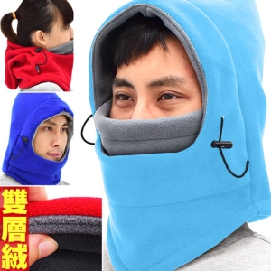 加厚雙層絨保暖頭套 E010-02 (防寒防風面罩.全罩式口罩魔術頭巾.保暖圍巾脖圍脖頸套.蒙面帽抓絨帽子.機車騎士滑雪帽爬山登山飛虎生存遊戲CS帽.推薦哪裡買)