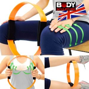 【BODY SCULPTURE】加強版彈力韻律圈 C016-6330 (健身圈美腿夾瑜珈圈美體圈.健身環魔力圈阻力環.貝殼機剪肥圈瑜珈環健美環美腿機.普拉提圈運動器材推薦哪裡買)