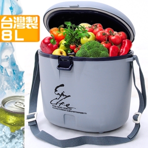 【台灣製造】8L冰桶 P062-08 (8公升冰桶行動冰箱攜帶式冰桶釣魚冰桶.保冰桶冰筒保冷桶保冰箱保冷箱.冷藏箱保溫桶保溫箱保冰袋保鮮袋保溫袋.擺攤休閒汽車戶外露營用品.便宜推薦哪裡買ptt)
