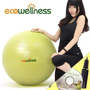 【ecowellness】加厚防爆26吋韻律球(贈送打氣筒) C010-001T-26 65cm瑜珈球抗力球彈力球.健身球彼拉提斯球復健球體操球大球操.推薦哪裡買